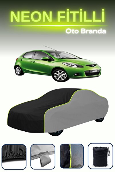 Cemku Shade قماش مشمع سيارة رمادي-أسود-رمادي [مازدا 2 2] متوافق مع قماش مشمع ...