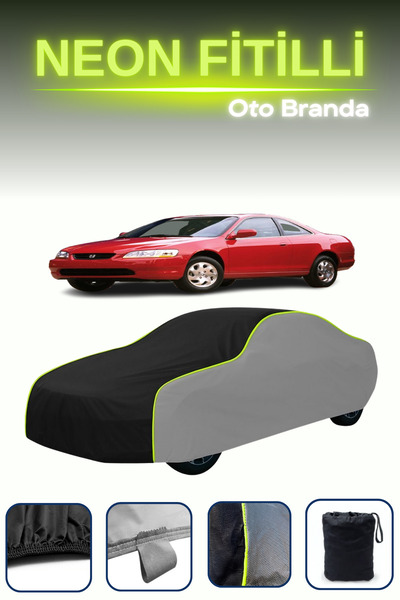 Cemku Shade رمادي-أسود-رمادي [هوندا أكورد 6 كوبيه] غطاء سيارة متوافق مع حبال ...