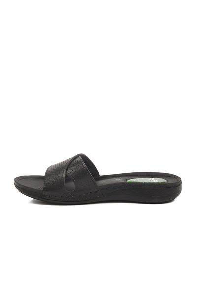 AYAKMOD Black Gel Sole Anatomical Women's Slippers 6806 Z
