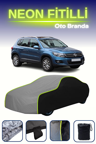 Cemku Fast أسود-رمادي-أسود [فولكس فاجن تيجوان 2011 - 2016] مشمع سيارة متوافق ...