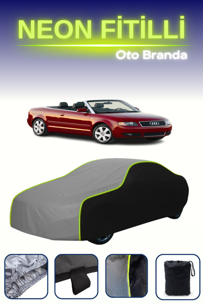 Cemku Fast أسود-رمادي-أسود [أودي A4 كابريوليه 2002 - 2005] مشمع سيارة متوافق ...