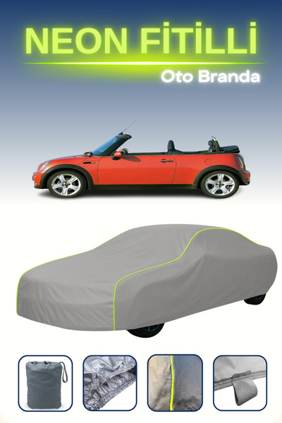 Cemku Shine رمادي [ميني كوبر كونفيرتبل 2004 - 2009] مشمع سيارة متوافق مع حبال...