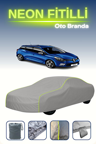 Cemku Shine رمادي [رينو كليو إستيت 2013 - 2016] مشمع سيارة متوافق مع حبال الن...