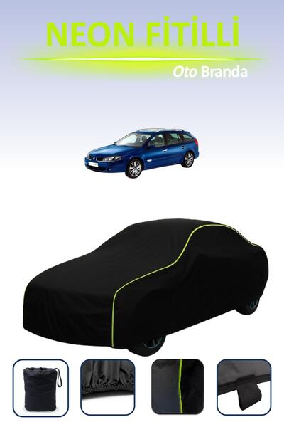 Cemku Cool أسود [رينو لاجونا إستيت 1998 - 2001] مشمع سيارة متوافق مع حبال النيون، مقاوم للماء والغبار