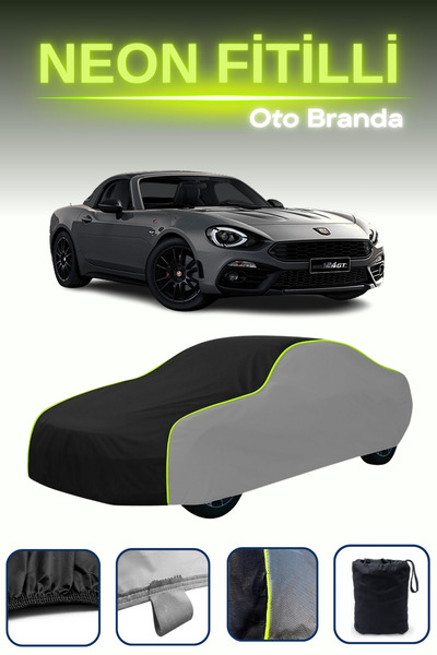 Cemku Shade Grey-Black-Grey [Fiat 124 Abarth Spider 2017 - 2021] Compatible N...