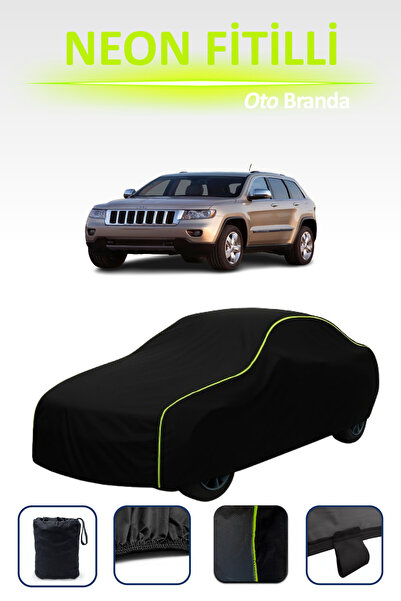 Cemku Cool أسود [جيب شيروكي 2013 - 2018] مشمع سيارة متوافق مع النيون، مقاوم ل...