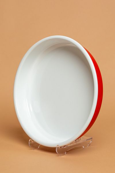 EBUTAY La Vita Rossa Vintage Enamel Round Red Baking Tray |   Ebutay
