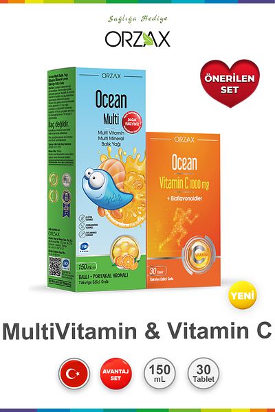 Ocean Multi Syrup 150 ml & Ocean Vitamin C 30 Tablets
