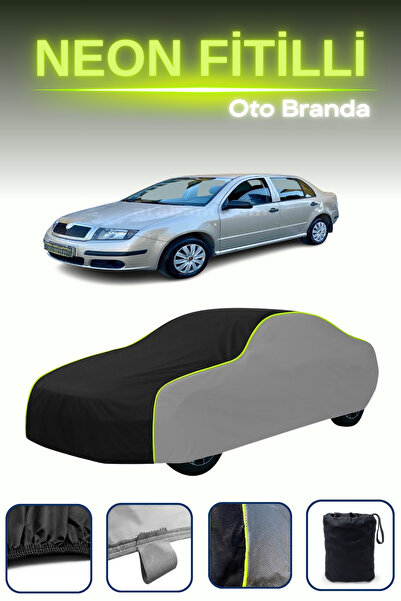 Cemku Shade رمادي-أسود-رمادي [سكودا فابيا سيدان 2001 - 2006] مشمع سيارة متواف...