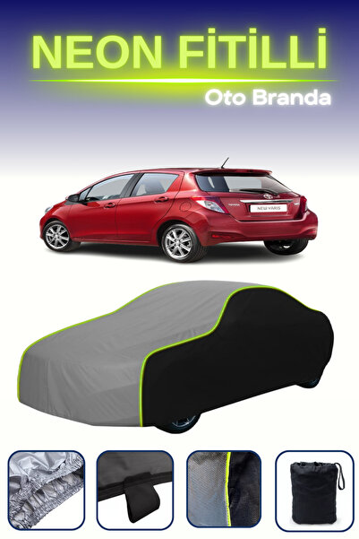 Cemku Fast أسود-رمادي-أسود [تويوتا ياريس 5 أبواب 2011 - 2014] مشمع سيارة متوا...