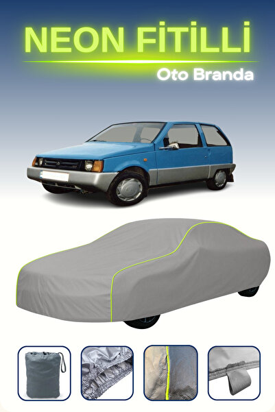 Cemku Shine رمادي [Dacia 500 1985 - 1992] مشمع سيارة متوافق مع حبال النيون، م...