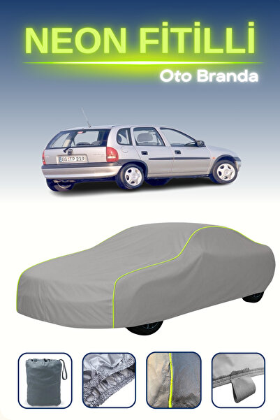 Cemku Shine رمادي [أوبل كورسا 5 أبواب 1993 - 1997] مشمع سيارة متوافق مع حبال النيون، مقاوم للماء والغبار