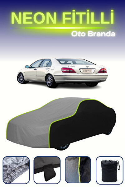 Cemku Fast أسود-رمادي-أسود [تويوتا بريفيس] مشمع سيارة متوافق مع حبال النيون، ...