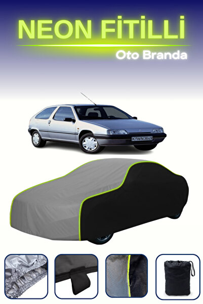 Cemku Fast أسود-رمادي-أسود [Citroen Zx 3 أبواب 1992 - 1994] مشمع سيارة متوافق...