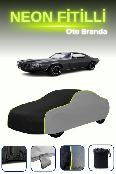 Cemku Shade رمادي-أسود-رمادي [شيفروليه كامارو Z28 1977 - 1981] قماش مشمع سيار...