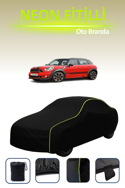 Cemku Cool أسود [ميني كوبر كونتريمان 2010 - 2014] مشمع سيارة متوافق مع النيون...