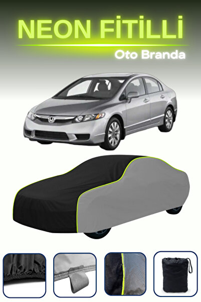 Cemku Shade رمادي-أسود-رمادي [هوندا سيفيك 8 هاتشباك 5d] قماش مشمع سيارة نيون ...