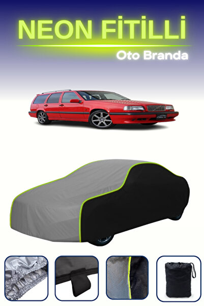 Cemku Fast أسود-رمادي-أسود [Volvo 850 Estate R 1994 - 1996] مشمع سيارة متوافق...