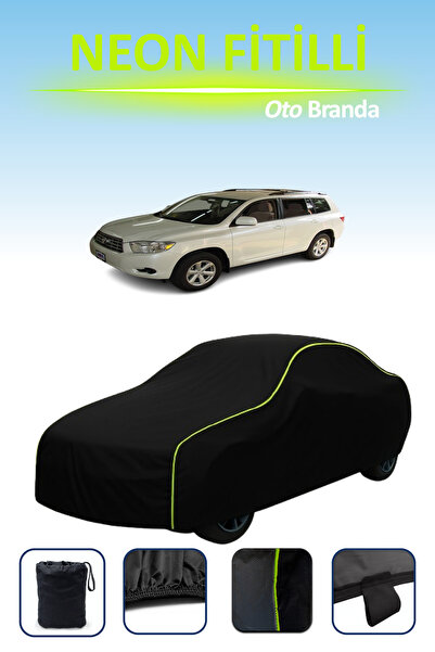 Cemku Cool أسود [تويوتا هايلاندر 2008 - 2013] مشمع سيارة متوافق مع حبال النيو...