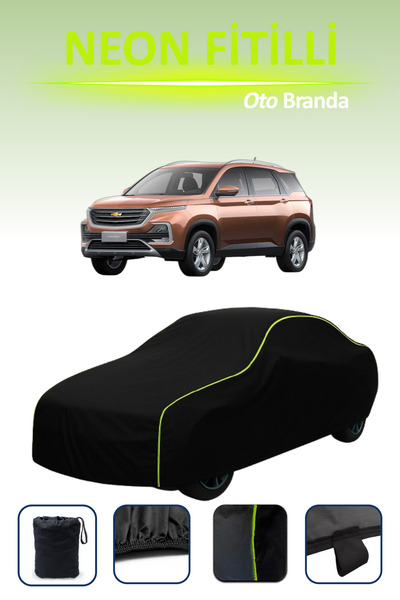 Cemku Cool أسود [شيفروليه كابتيفا 1] مشمع سيارة متوافق مع حبال النيون، مقاوم ...