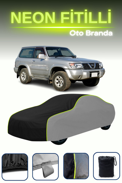 Cemku Shade رمادي-أسود-رمادي [نيسان سفاري] غطاء سيارة متوافق مع حبال النيون، ...