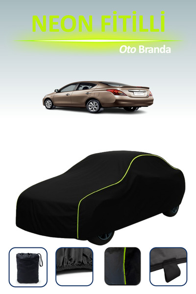 Cemku Cool أسود [نيسان ألتيما (تايلاند) 2011 - 2021] مشمع سيارة متوافق مع حبا...