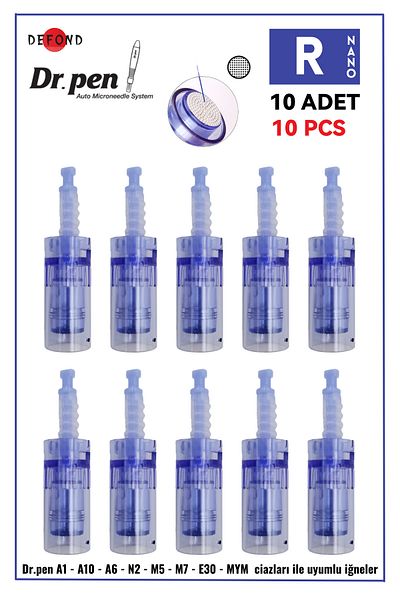 DEFOND Dr Pen A6-A10-A1-N2-M5-M7-E30-Mym Compatible Needles 10 Pieces Original Dermapen Needle Cartridge