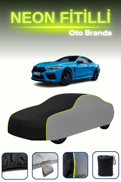 Cemku Shade رمادي-أسود-رمادي [مرسيدس بنز 8 كوبيه] غطاء سيارة متوافق مع حبال ا...