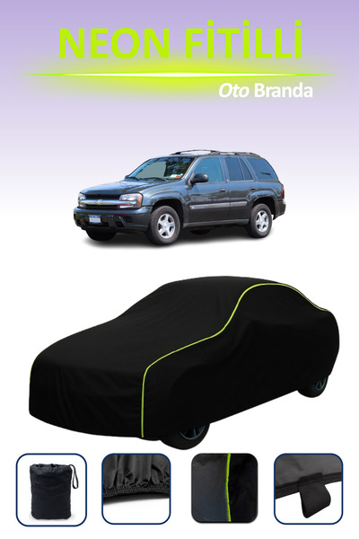 Cemku Cool أسود [شيفروليه تريل بليزر 1] مشمع سيارة متوافق مع حبال النيون، مقا...