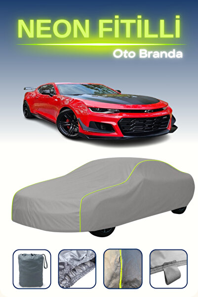 Cemku Shine رمادي [شيفروليه كامارو Zl1 2016 - 2018] مشمع سيارة متوافق مع حبال...