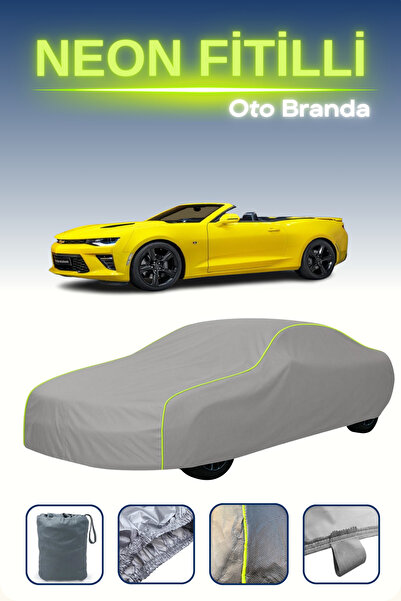 Cemku Shine رمادي [شيفروليه كامارو 6 المكشوفة] مشمع سيارة متوافق مع حبال الني...