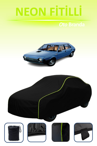 Cemku Cool أسود [فيات تيبو 5 أبواب 2016 - 2021] مشمع سيارة متوافق مع حبال الن...