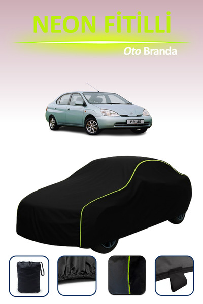 Cemku Cool أسود [تويوتا بريوس 1997 - 2004] مشمع سيارة متوافق مع النيون، مقاوم...