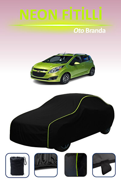 Cemku Cool أسود [شيفروليه سبارك 3] مشمع سيارة متوافق مع حبال النيون، مقاوم لل...