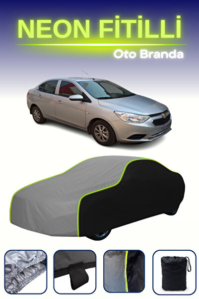 Cemku Fast أسود-رمادي-أسود [شيفروليه سيل 3] مشمع سيارة متوافق مع حبال النيون،...