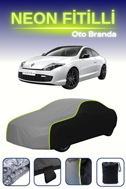 Cemku Fast أسود-رمادي-أسود [رينو لاجونا كوبيه 2008 - 2021] مشمع سيارة متوافق ...