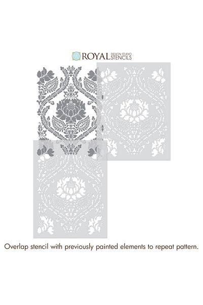 OEM Sablon Perete Vopsire, Tencuiala Dimensiune 900x600 X Mm Grosime 0,7mm Windsor Damask Model Mxsp7508