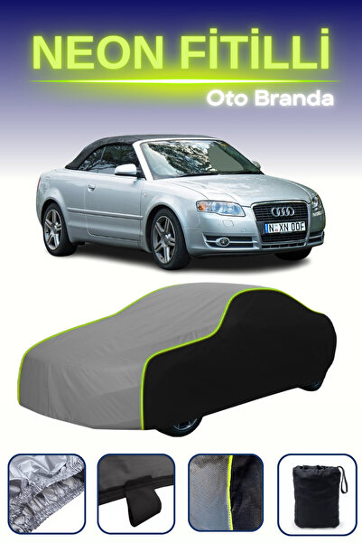 Cemku Fast أسود-رمادي-أسود [أودي A4 كابريوليه 2005 - 2008] مشمع سيارة متوافق ...