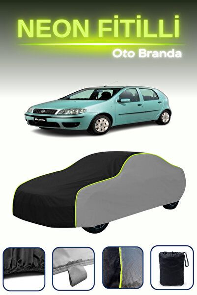 Cemku Shade رمادي-أسود-رمادي [فيات بونتو 5-أبواب 2003 - 2005] قماش سيارة نيون...