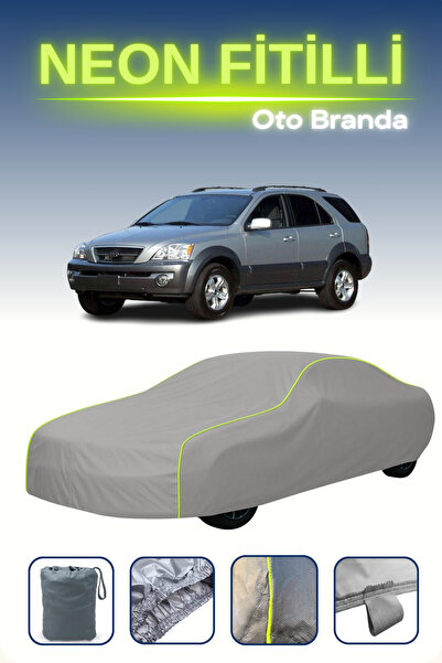 Cemku Shine رمادي [كيا سورينتو 2002 - 2006] مشمع سيارة متوافق مع النيون، مقاو...