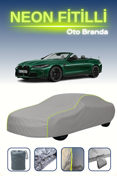 Cemku Shine رمادي [Bmw M4 Convertible 2014 - 2021] مشمع سيارة متوافق مع حبال ...