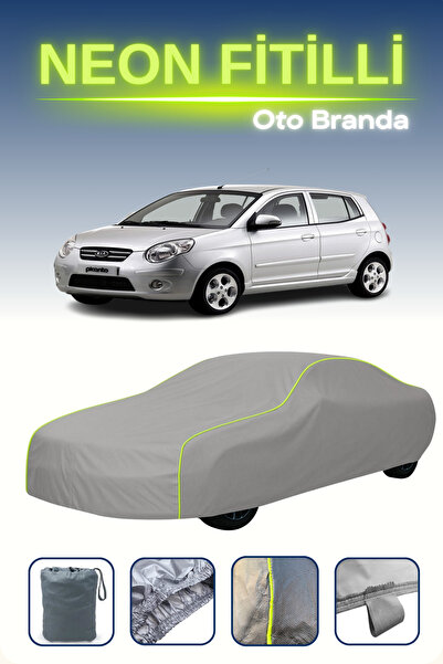 Cemku Shine رمادي [كيا بيكانتو 2007 - 2011] مشمع سيارة متوافق مع حبال النيون،...