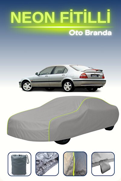 Cemku Shine رمادي [هوندا سيفيك 6 هاتشباك] مشمع سيارة متوافق مع حبال النيون، م...