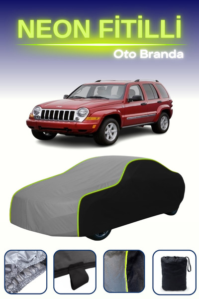 Cemku Fast أسود-رمادي-أسود [جيب شيروكي/ليبرتي 2001 - 2005] مشمع سيارة متوافق ...