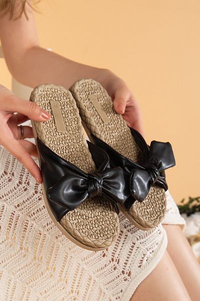 uway Bow Women's Slippers Non-Slip Soft Sole Daily Comfortable Pool Sea Beach Slippers