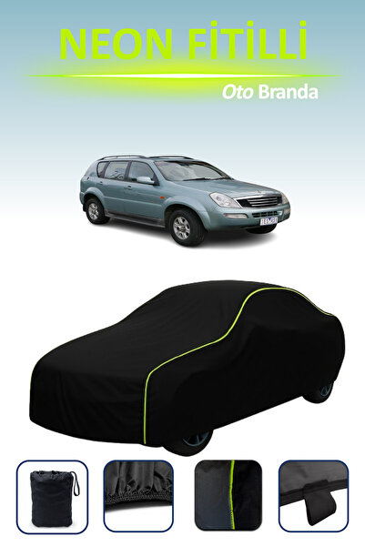 Cemku Cool أسود [سانج يونج ريكستون 2001 - 2006] مشمع سيارة متوافق مع حبال الن...