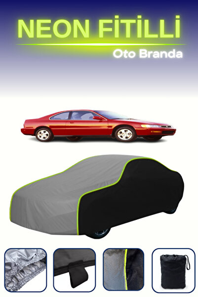 Cemku Fast أسود-رمادي-أسود [هوندا أكورد 5 كوبيه] غطاء سيارة متوافق مع حبال ال...