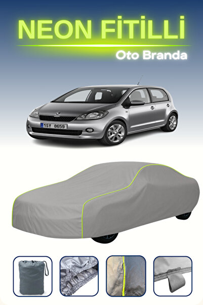 Cemku Shine رمادي [سكودا سيتيجو 5 أبواب 2012 - 2017] مشمع سيارة متوافق مع حبا...