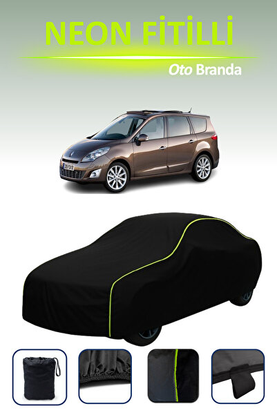 Cemku Cool أسود [رينو جراند سينيك 2006 - 2009] مشمع سيارة متوافق مع حبال الني...