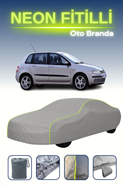 Cemku Shine رمادي [Fiat Stilo Abarth 2001 - 2004] مشمع سيارة متوافق مع حبال ا...